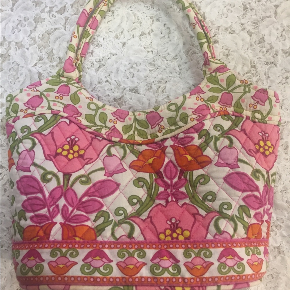 [Vera Bradley] pink tulips bag purse shoulder